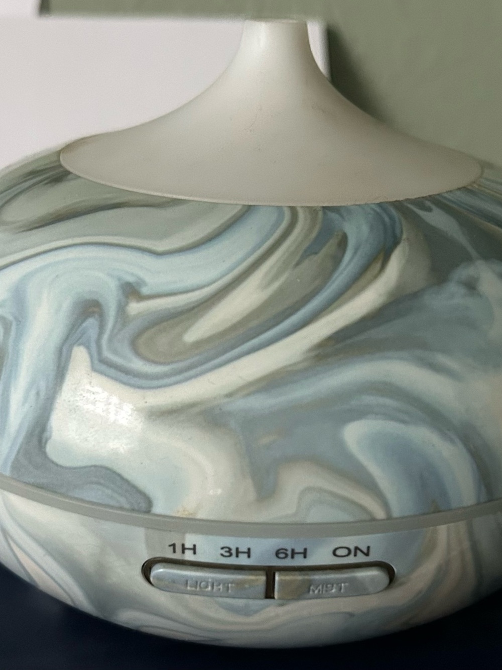 Aromatherapy Diffuser in Blue Marble Swirl